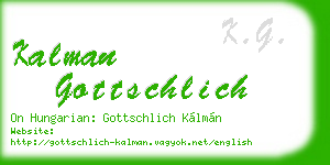 kalman gottschlich business card